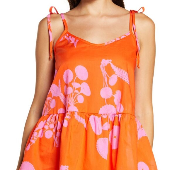 HANKY PANKY x Cynthia Rowley Orange Crush Short PAJAMA PJ Sleep SET Size M NEW - Picture 2 of 8